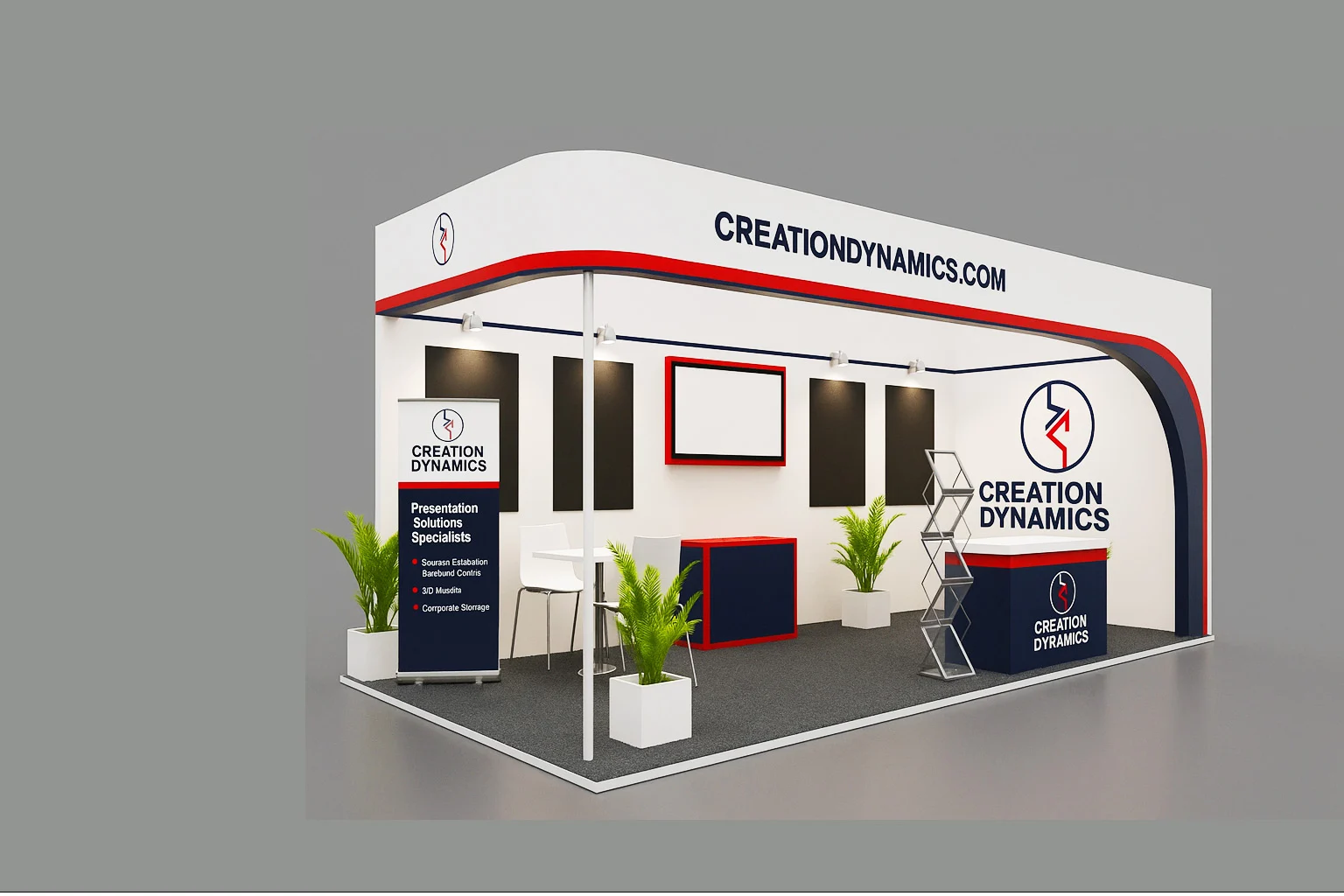 Home 1 Custom Exhibition stands- Creation Dynamics
